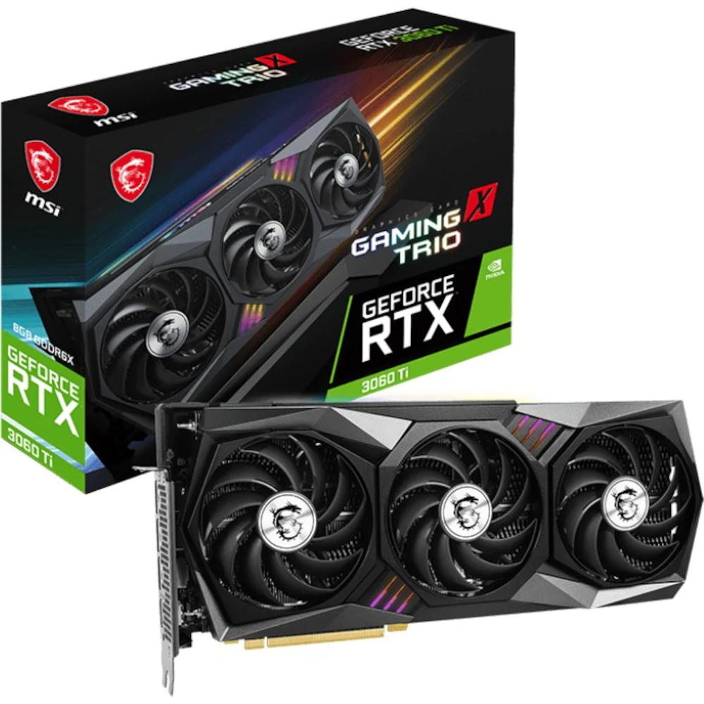 Die Grafikkarte MSI GeForce RTX 3030 TI Gaming X Trio